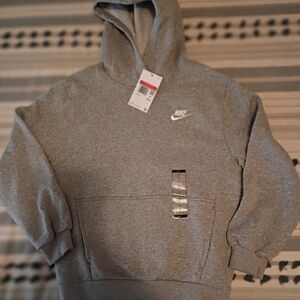 Nike Men's Gray Hoodie Sweater